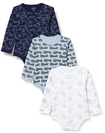 Care Body Ls - AOP (3-Pack) Body LS Mixte bébé (Lot de 3)
