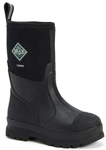 MUCK Men's Chore Classic Mid Work Boot, Black, Size 10(M)