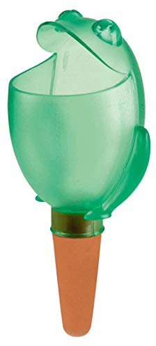 Scheurich 4er-Set Bewässerungskugel Blumenbewässerung Wasserspender *Froggy* grün - H15cm/140ml