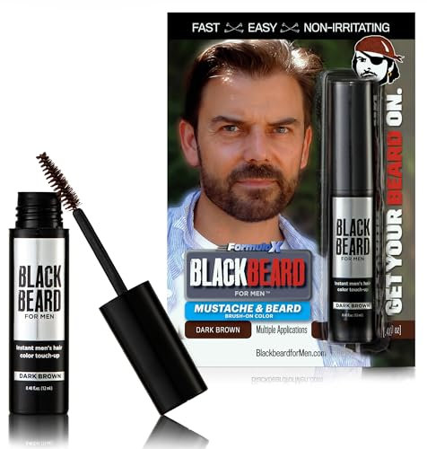 Blackbeard for Men - temporary brush-on colour 12ml (0.40oz) (Dark Brown)