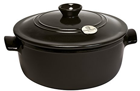 Emile Henry EH794540 Cocotte Tonda, Carbone