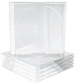 MediaRange BOX24 Custodia per CD (100) Trasparente 10,4 mm