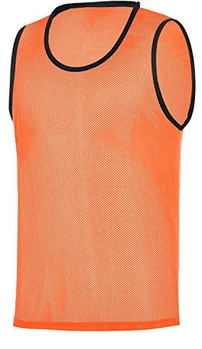 RHINOS sports Premium Trainingsleibchen | Größe S | Grün | Markierungshemd für Sport, Fußball, Handball | Für Erwachsene