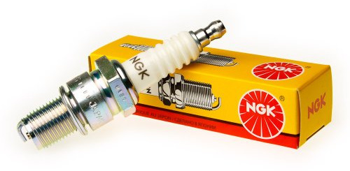 NGK Bujía de encendido 7750 supresión de interferencias 5 kOhm con asiento de estanqueidad plano Versión de conexión M4 electrodo central niquel Electrodo de masa Ancho de llave: 16 mm Long. de rosca: