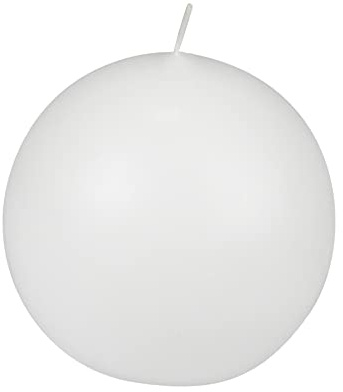 Zest Candle 2-Piece Ball Candles, 4-Inch, White Citronella
