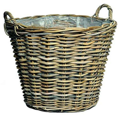 Kunert-Keramik Weidenkorb,sehr stabil,bepflanzbar,naturbelassen,39cm