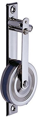 jarolift Enrollador Estándar de Cinta de Persianas Enrollables de Longitud 5,5 m y de Ancho 23 mm, para Atornillar, en Acero Niquelado Brillante