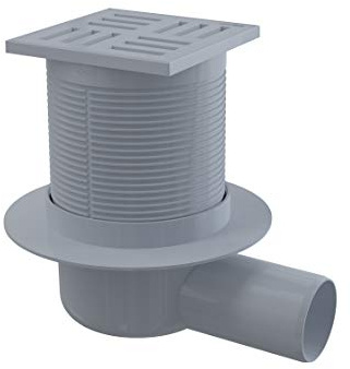 Bodenablauf 105x105 Anschluss DN 50 Waage richtig kunstoff extra Duschwanne Ablaufgarnitur Badablauf