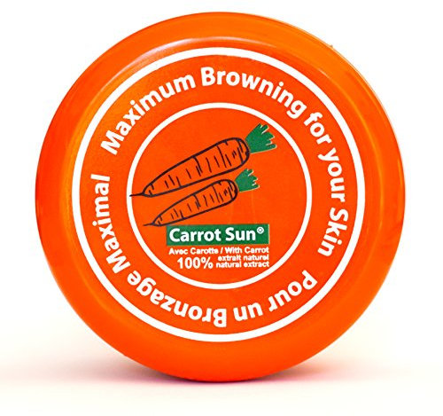 Carrot Sun Karottencreme - Bräunungsbeschleuniger mit Karottenöl und Vitaminen - Wasserfeste Formel.