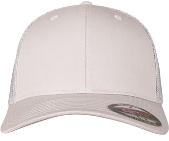 Flexfit Unisex Mesh Trucker Mütze, silver,S/M