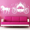 Wandtattoo-Loft Kutsche mit Pferd und Sternen“ - Wandtattoo / 49 Farben / 3 Größen/für Kinderzimmer und andere Wohnräume/beige / 80 x 187 cm