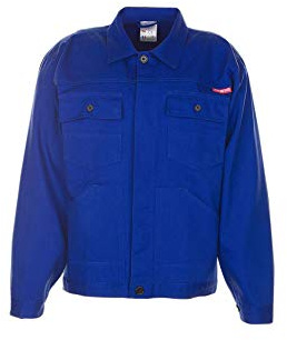 Planam 106064 - Chaqueta de la pretina del pc 290, tamaño 64, azul aciano,