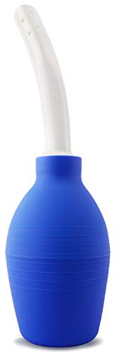 douperLtd - Clistere, lavanda vaginale e anale ad uso farmaceutico, in silicone, per uomini e donne, capacità 310 ml, colore nero