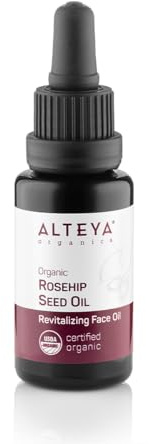 Huile de rose musquée bio Alteya 20 ml - 100% biologique certifiée USDA - Hydratante, nourrissante, anti-âge, soins et traitements de la peau de qualité thérapeutique de qualité supérieure