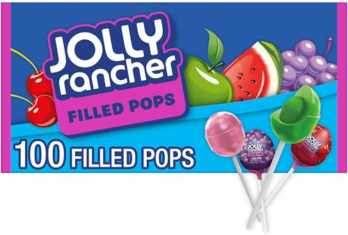 JOLLY RANCHER Fruit Chew Center Lollipops (Assorted Flavors, 100-Count, 3.84-Pound)