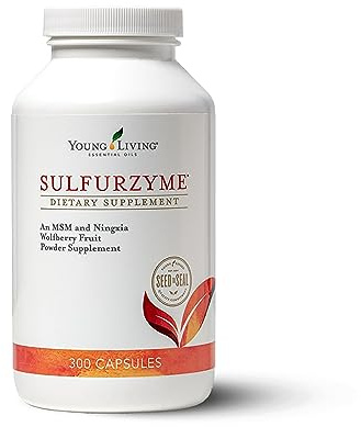 Young Living Sulfurzyme, 300 Capsules, Supports Joint Health, Promotes Healthy Skin and Hair, Aids in Overall Well-Being with MSM and Wolfberry Powder Blend