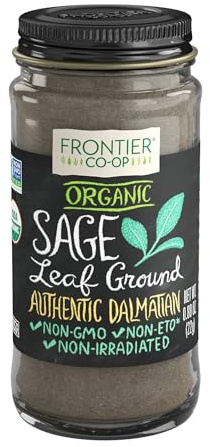 Frontier Organic Sage Leaf Spice - Ground - 0.8 Ounces