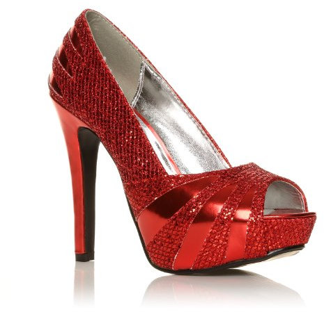 Core Collection Womens Ladies HIGH Stiletto Heel Glitter Platform PEEP Toe Party Shoes Size 3-8