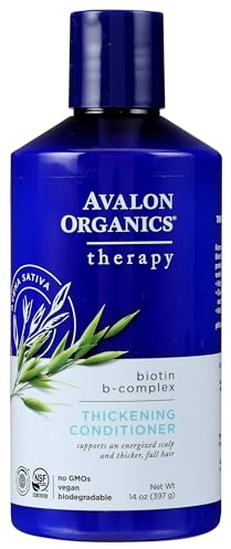 Avalon Organics, Biotin B-Complex Thickening Conditioner, 14 fl oz (397g)