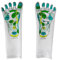 Paire de Chaussettes Hydratantes Réutilisables - Gel Hydratant aux Huiles de Jojoba et Olive, Vitamine E et Lavande - Redonne Douceur et Souplesse aux Pieds – Zone de Massage Réflexologie - Sun & Sia