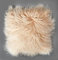 Reissner Lammfelle Tibet Lammfell Kissenbezug langflorig 40x40cm JYB03 Farbe beige/Weiss (Tops)
