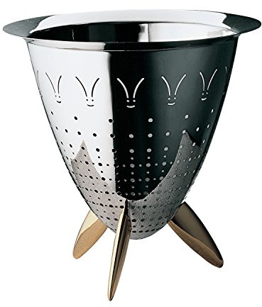 Officina Alessi Max Le Chinois Colander, Silver