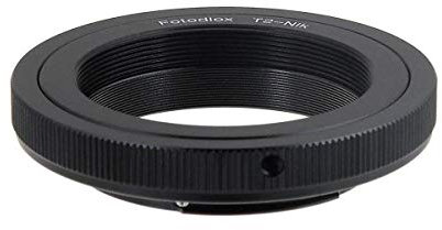 Fotodiox T/T2 - Adaptador para Objetivos de cámaras Nikon, Negro