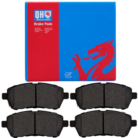 Quinton Hazell Brake Pad Set - 4 OEM Quality Direct Fit Replacement Brake Pads for Single Axle - Front - BP1637