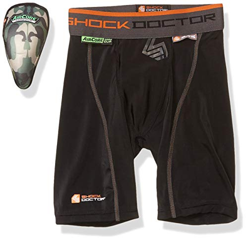 Shock Doctor Boys 235 Compression Short Hard Cup, Medium, Black