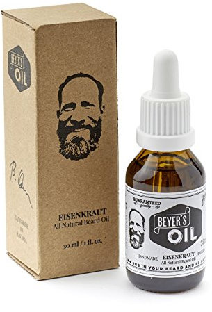 Beyer's Oil Bartöl Eisenkraut 30ml - 100% natürlich - Macht den Bart weich