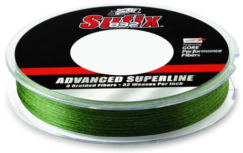 Sufix Unisex-Erwachsene 660-020G Angelschnur, Niedriges Sichtfeld, Grün, 20 lbs