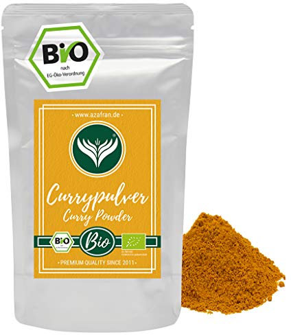 Azafran BIO Curry Pulver Currypulver indisch Madras Richtung mild 250g