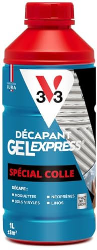 V33 Décapant gel express spécial colle 1L