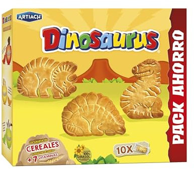 Artiach, Biscuits Dinosaure, Boîte Famille, 411 gr