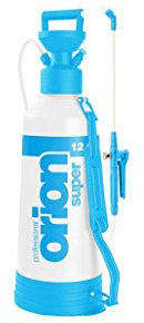 Kwazar 20010035 Industrie Pumpsprüher Drucksprüher mit Viton-Dichtung Orion Pro plus 12 L, weiß/blau, 24 x 24 x 75 cm
