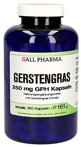 Gall Pharma Gerstengras 250 mg GPH Kapseln , 1er Pack (1 x 360 Stück)