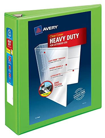Avery Dennison AVE-79776 Heavy-Duty View Binder, Multi-Colour, 2-Inch