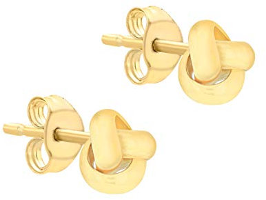 CARISSIMA Damen-Ohrstecker 9 Karat 375 Gelbgold Knot Stud