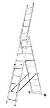 ALTIPESA - Escaleras alum. 3 tramos 09 peld.