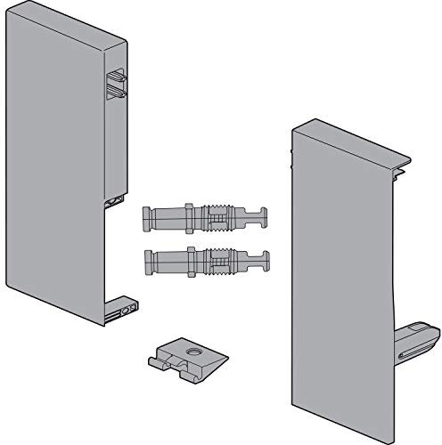 BLUM ANTARO Tandembox BLUM Fronthalter H C KS grau RAL9006