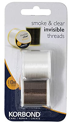 Korbond 2 x 110 m unsichtbares Garn, Klar und Rauch