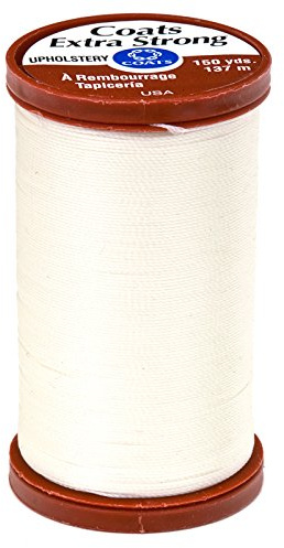 Coats & Clark Specialty Thread Upholstery 150 YD Natural,Cream/White