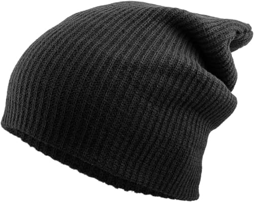 KBW-12 BLK Comfortable Soft Slouchy Beanie Collection Winter Ski Baggy Hat Unisex Various Styles