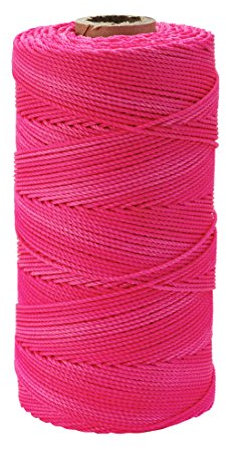 Mutual Industries 14662-175-1000 Maurerschnur, Nylon, 454 g Geflochtene 45,72 x 274,3 m, Glo Pink, 4 Stück