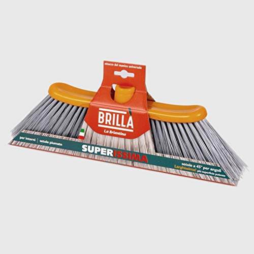 La Briantina Escoba para Interiores, Cloruro de polivinilo PVC Moplen, Multicolor, Larghezza 40 cm