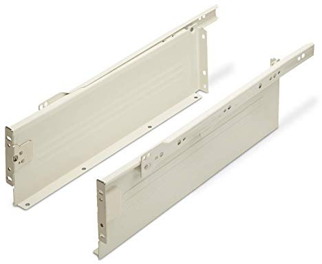 SOTECH Schubladensystem MetallBox Zargenhöhe: 118 mm/Nennlänge: 400 mm cremeweiß Schublade Schubkasten