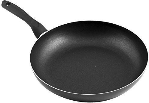 Home in Rombo Home Padella Antiaderente Maitre Cm32 Pentole E Preparazione Cucina, Alluminio, Nero, 32 cm