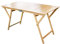 TAVOLO LAURA PIEGHEVOLE STRISCE IN LEGNO DI FAGGIO 70X140 CM NATURALE FRASM 610084