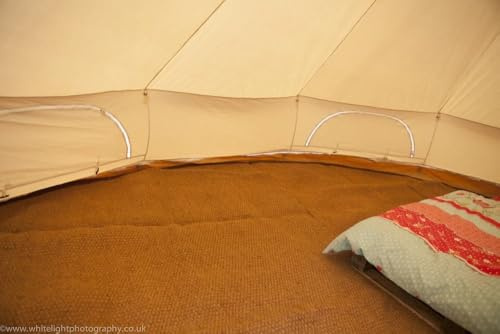 Bell Tent Boutique Anjengo 6 m fullmåne golvmatta klocka tält kokosfiber