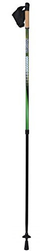 SportsPro Fitness – Teleskop Nordic Walking Stöcke (85–135 cm), Aluminium, mit ergonomischem Griff & Quick-Release-Schlaufe, für Asphalt, Schnee & Gelände